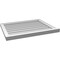Ekena Millwork Vertical Surface Mount PVC Gable Vent w/ 2"W x 2"H , Brickmould Sill Frame, 30"W x 24"H GVPVE30X2403SN - alternate 2